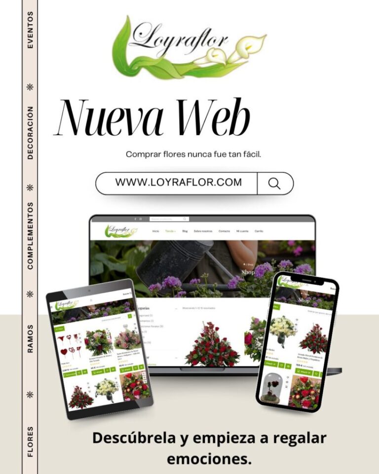 Cómo comprar flores online en Loyraflor | Envío fácil y seguro en toda España