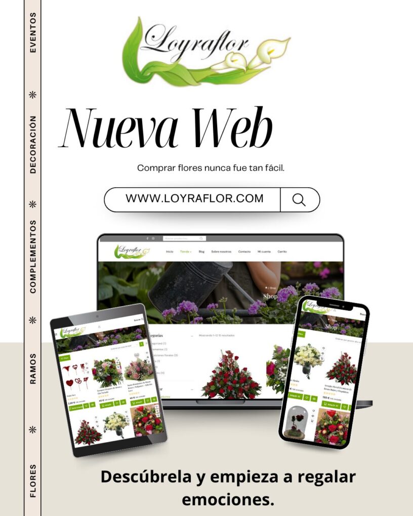 Cómo comprar flores online en Loyraflor | Envío fácil y seguro en toda España