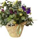 Cesta Floral Silvestre en Base de Mimbre
