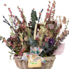 Cesta de Flores Secas y Preservadas Estilo Boho