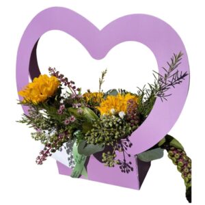 Caja Floral Romántica con Flores Naturales