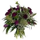 Ramo Elegante de Tulipanes y Paniculata