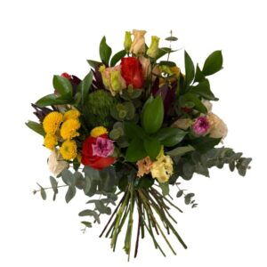 Ramo de Flores Variadas en Tonos Cálidos