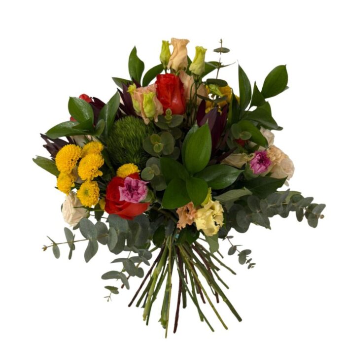 Ramo de Flores Variadas en Tonos Cálidos