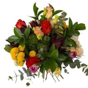 Ramo de Flores Variadas en Tonos Cálidos