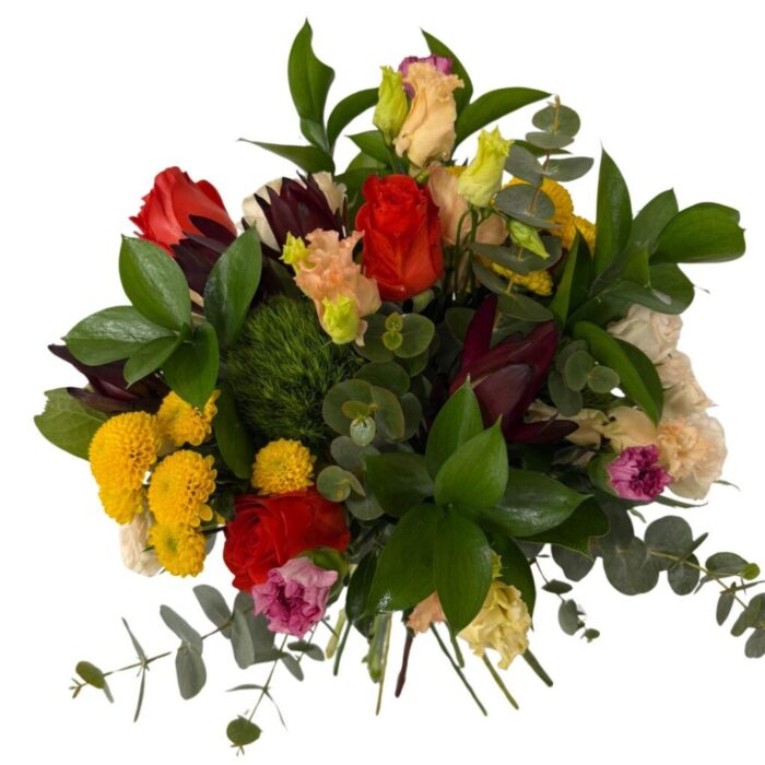 Ramo de Flores Variadas en Tonos Cálidos