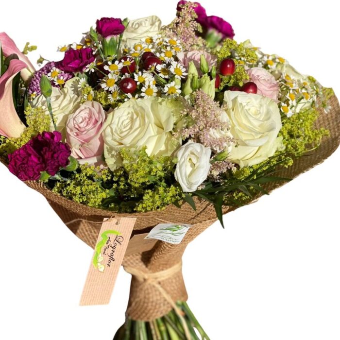 Ramo Natural de Flores con Estilo Silvestre