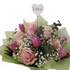 Ramo Romántico de Rosas Rosas y Tulipanes – Edición Love