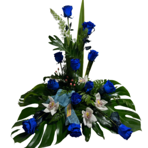 Centro Floral Azul Imp